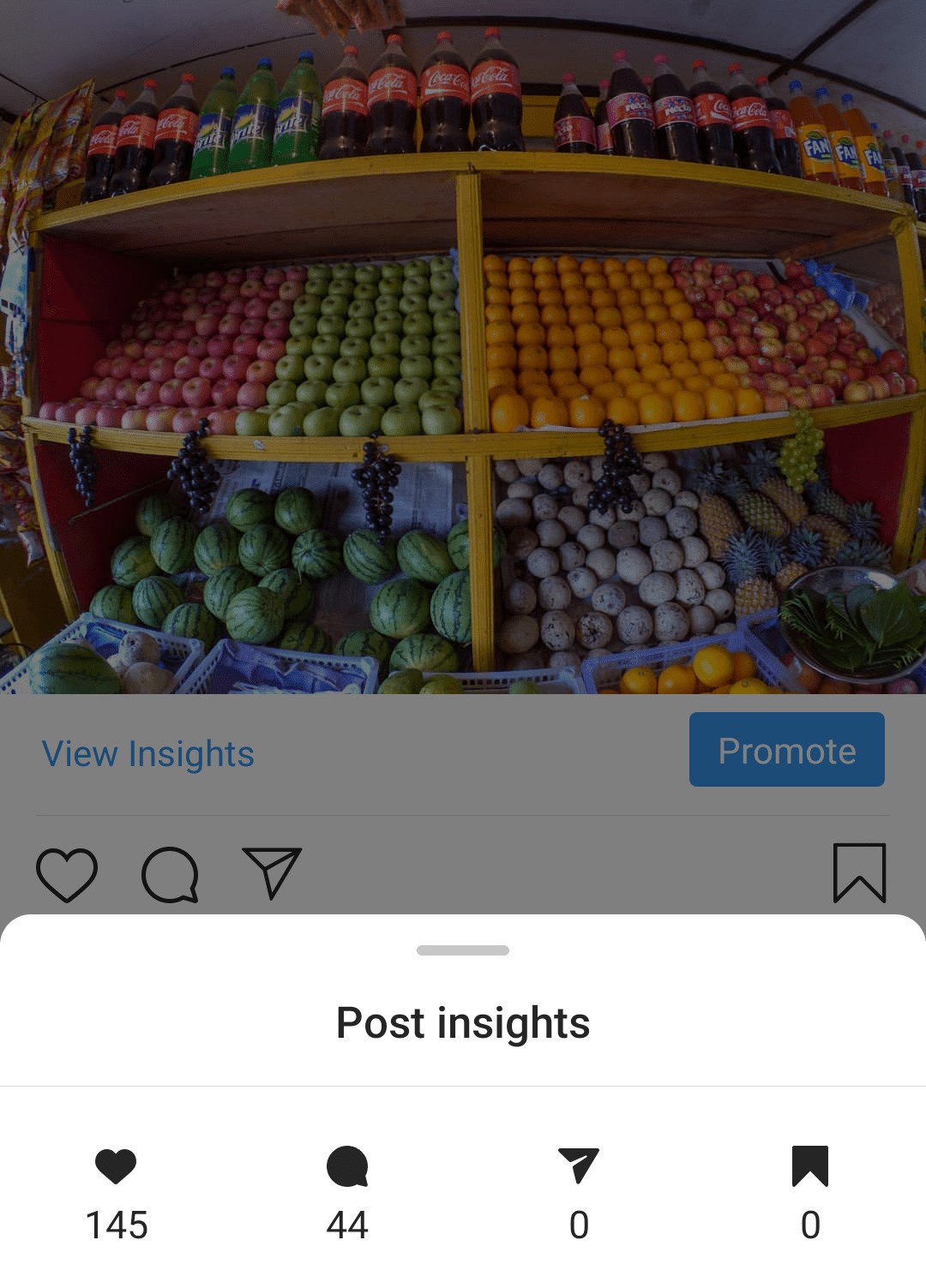 Instagram Post insights