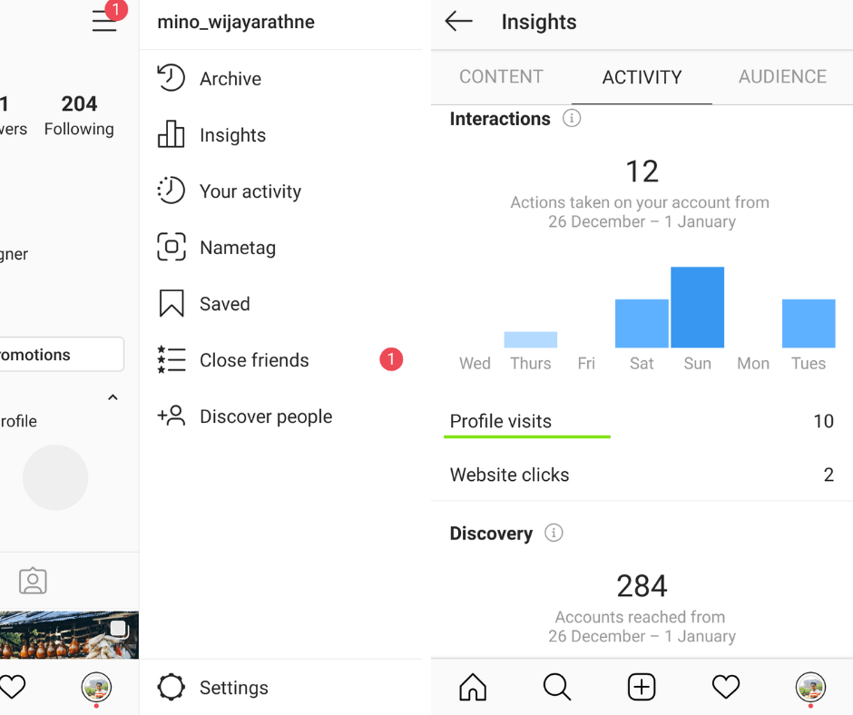 Profile Views on Instagram
