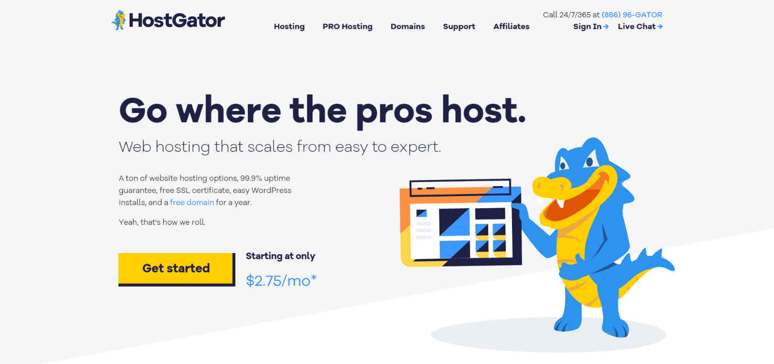 Best web hosting services-HostGator