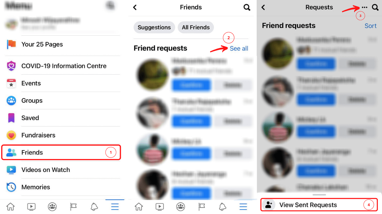 How to View Sent Friend Requests on the Facebook Application