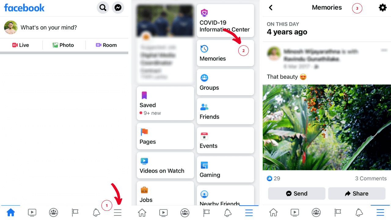 How to View Memories on the Facebook Application