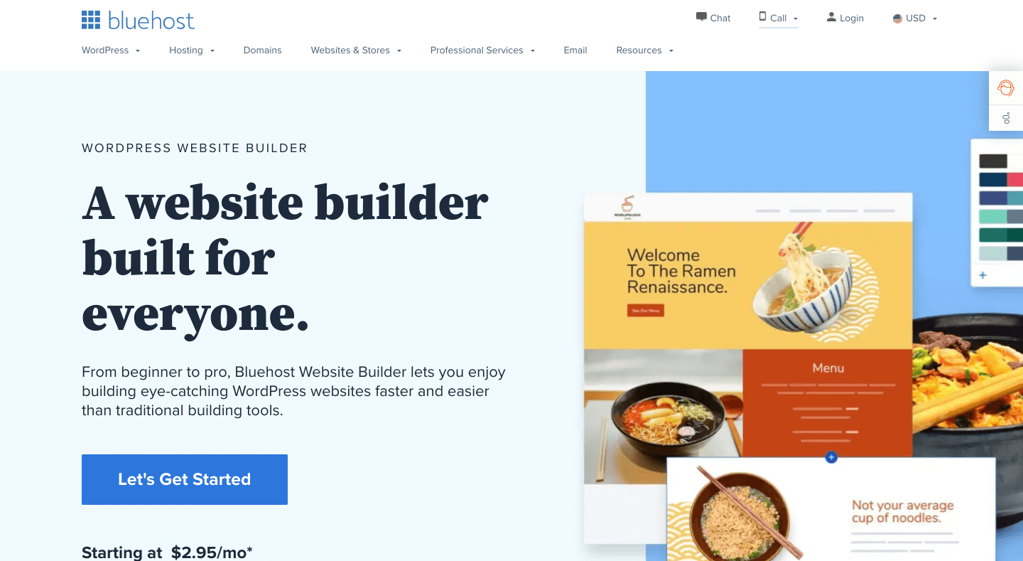 Bluehost Website Builder for WordPress