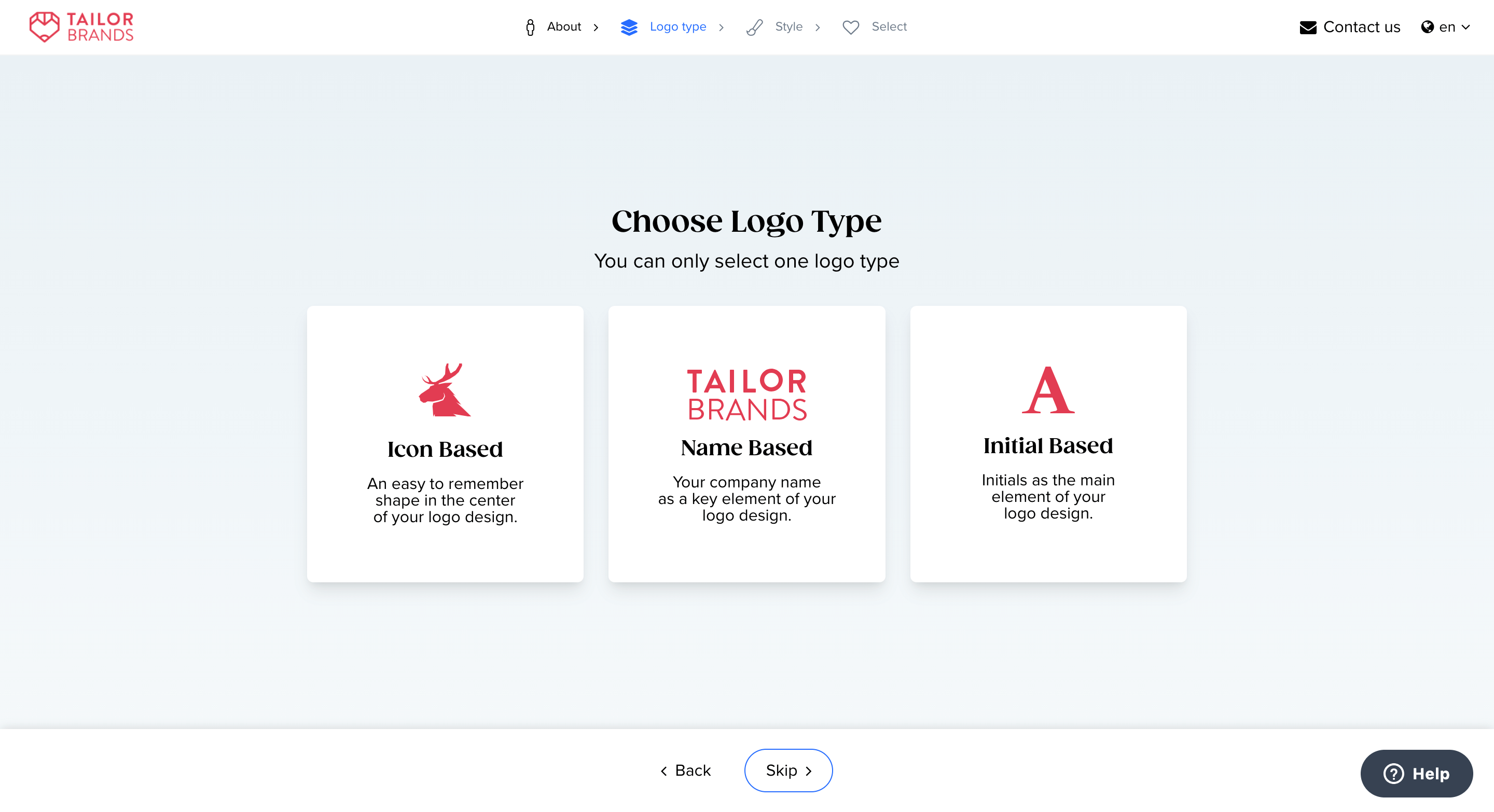 Choose Logo Type