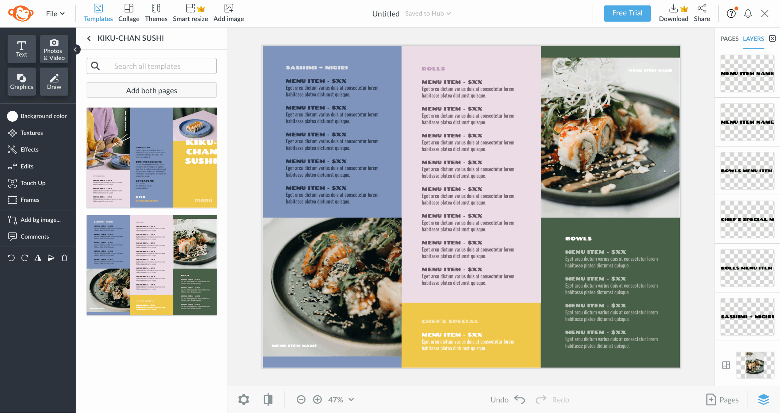 PicMonkey editor screenshot