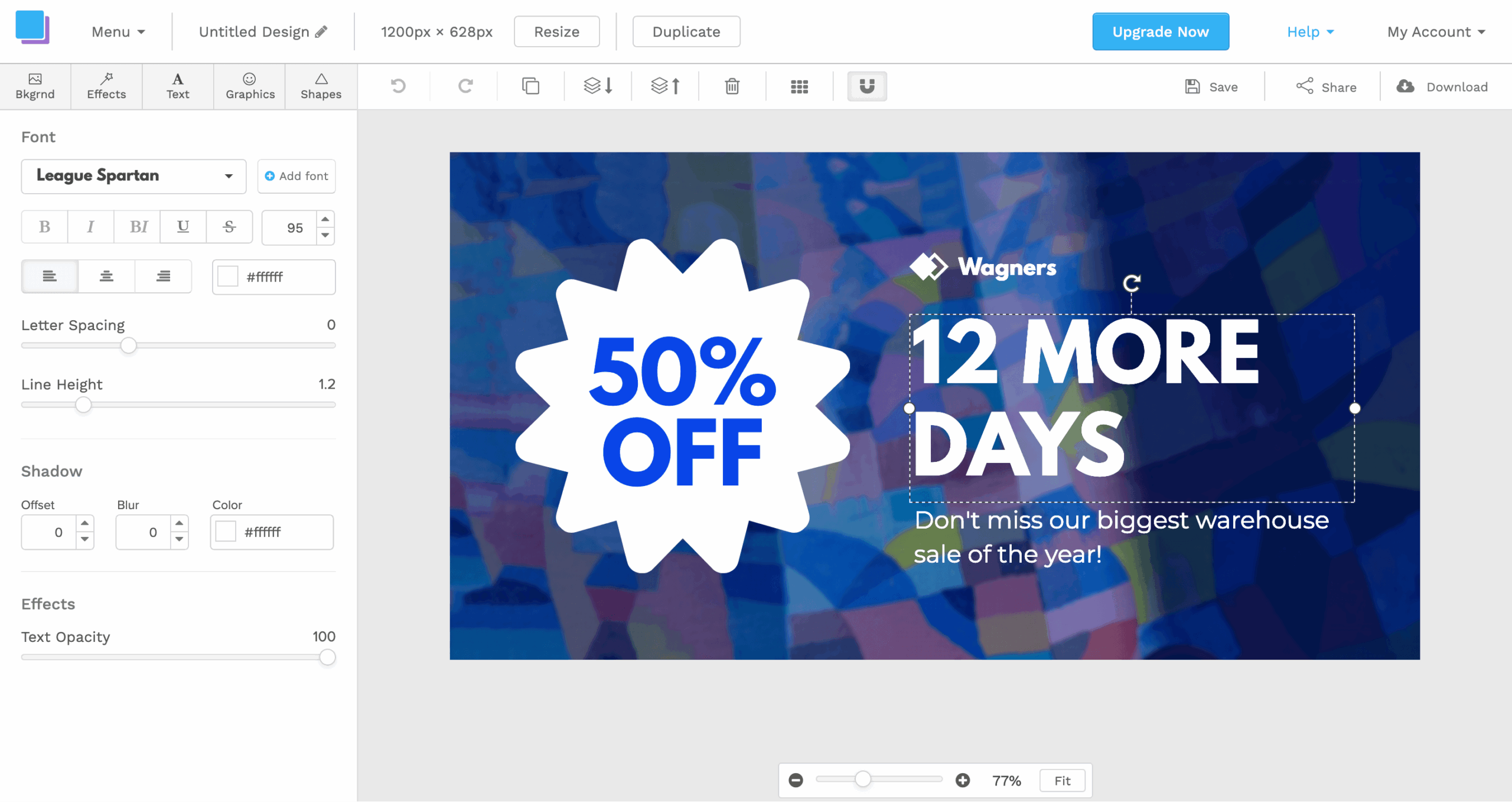 Snappa editor screenshot