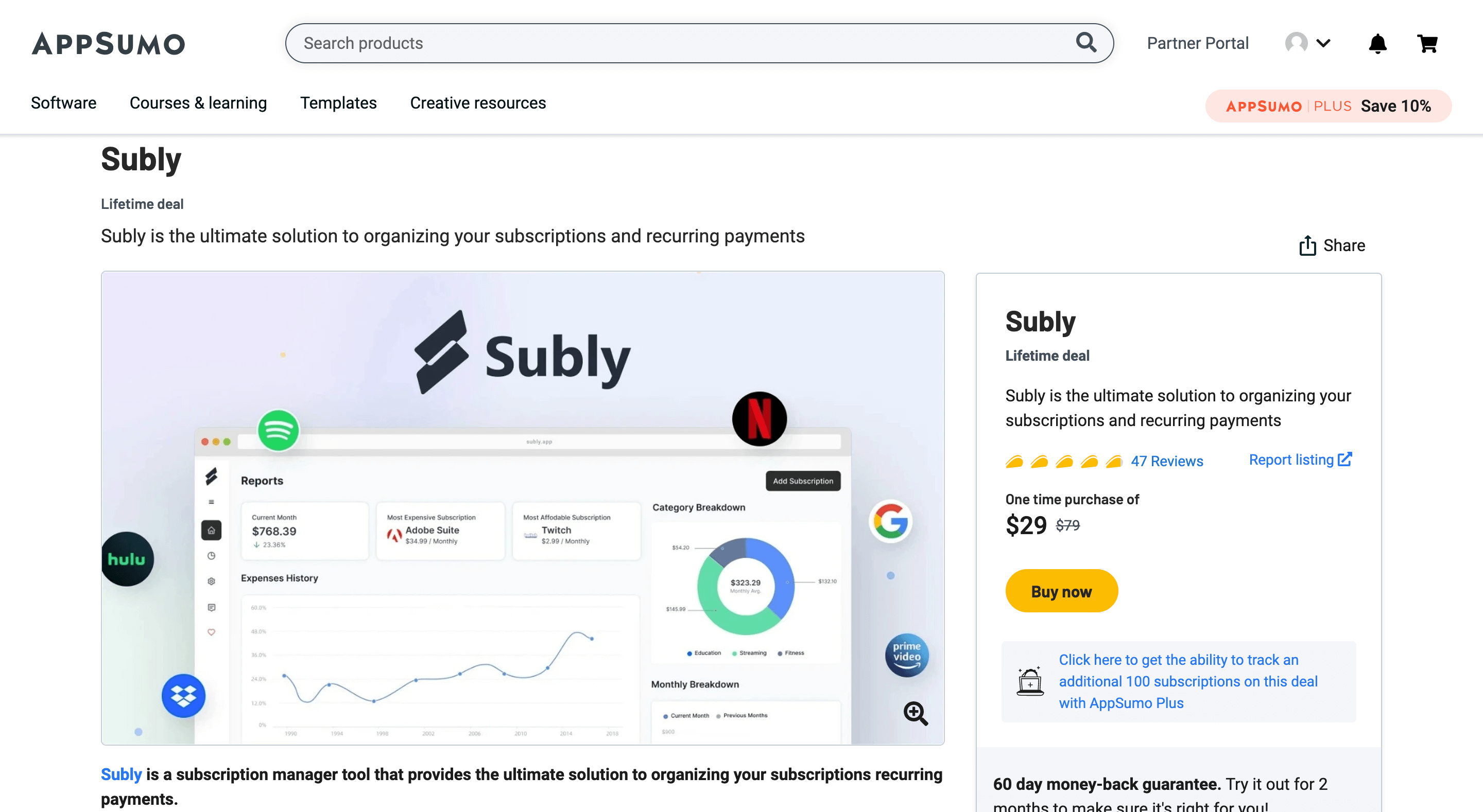 Subly AppSumo Deal