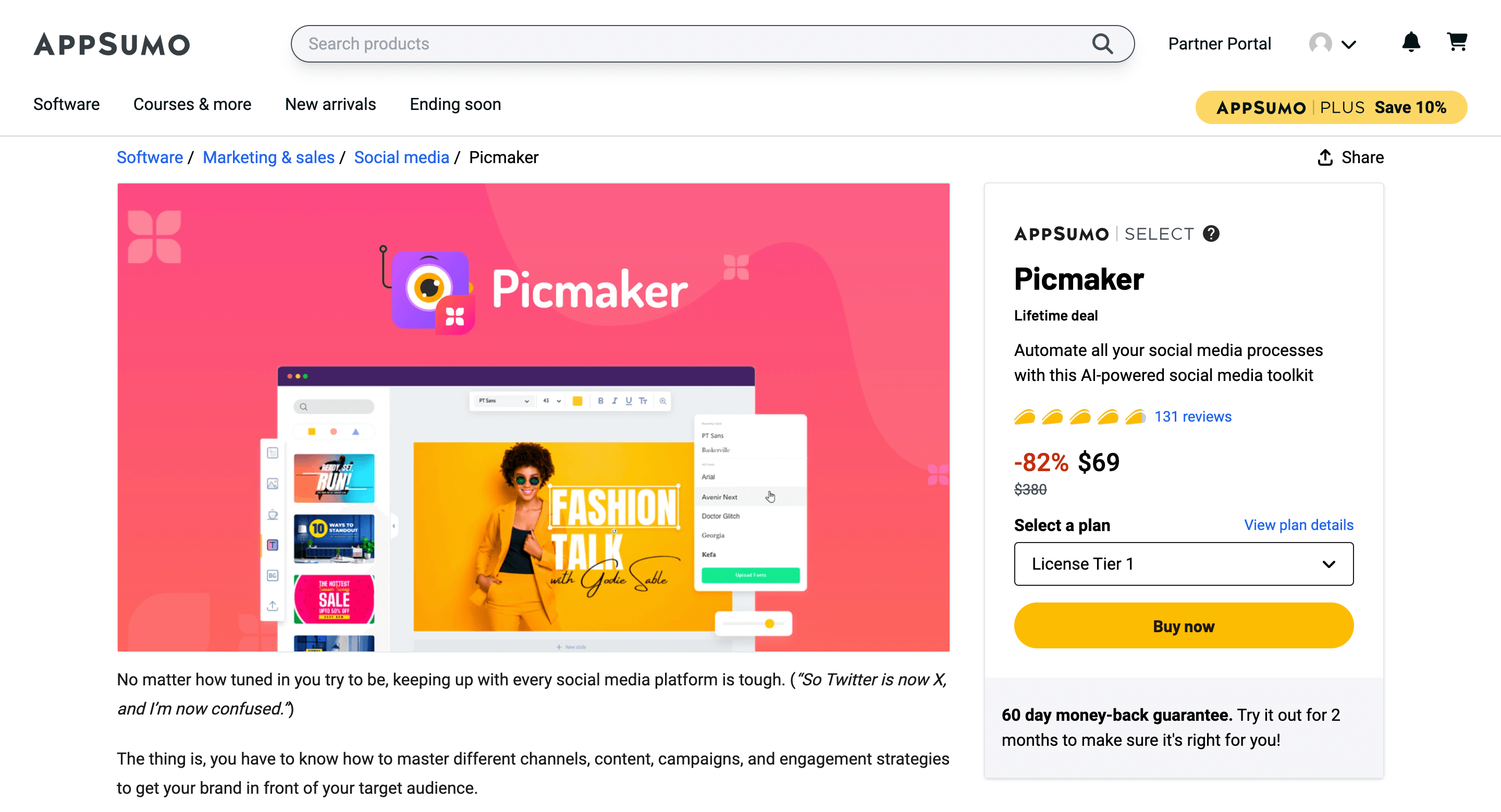 Picmaker new Appsumo deal