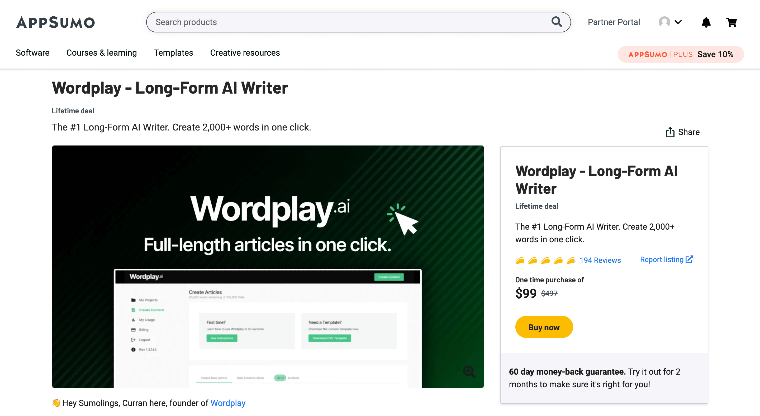 Wordplay - Long-Form AI Writer