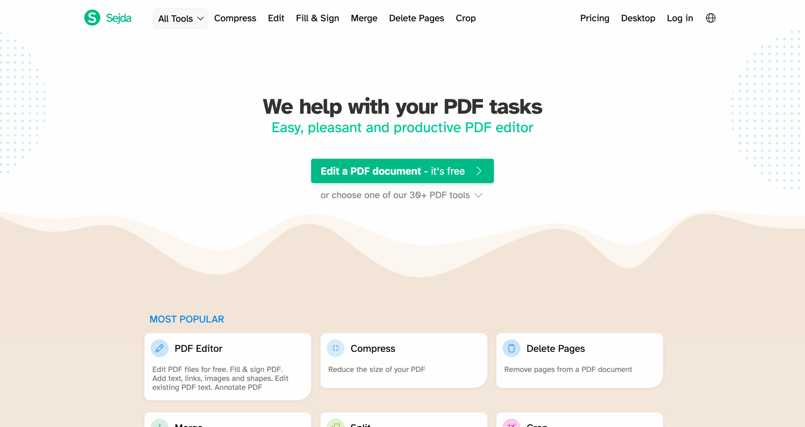 Sejda PDF: free online PDF editor for signing and filling contracts