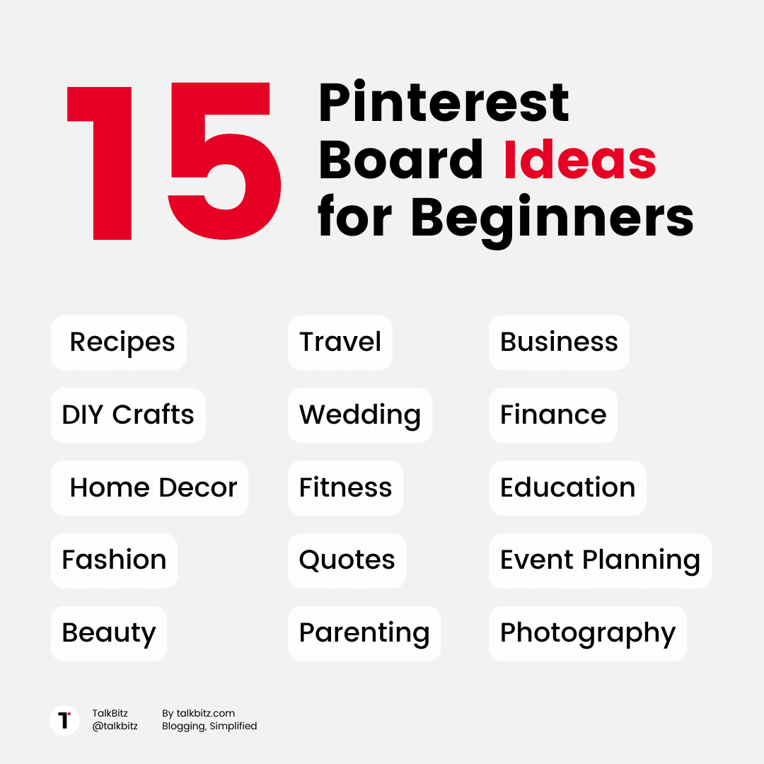Pinterest Board Ideas for Beginners