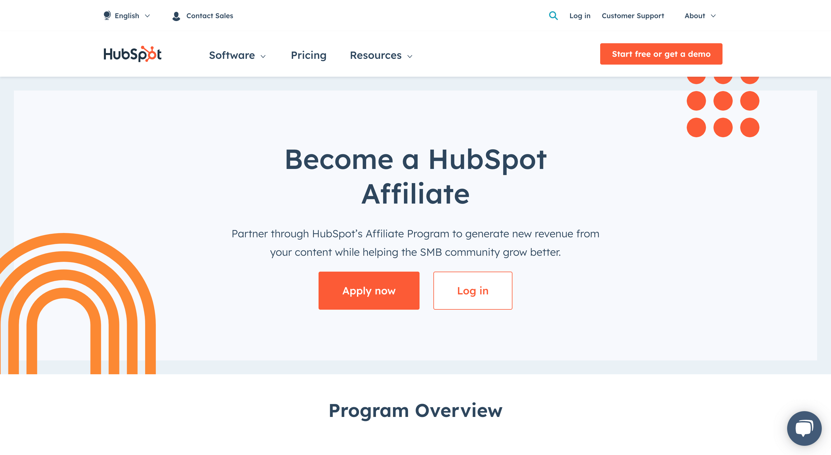 HubSpot affiliate marketing program