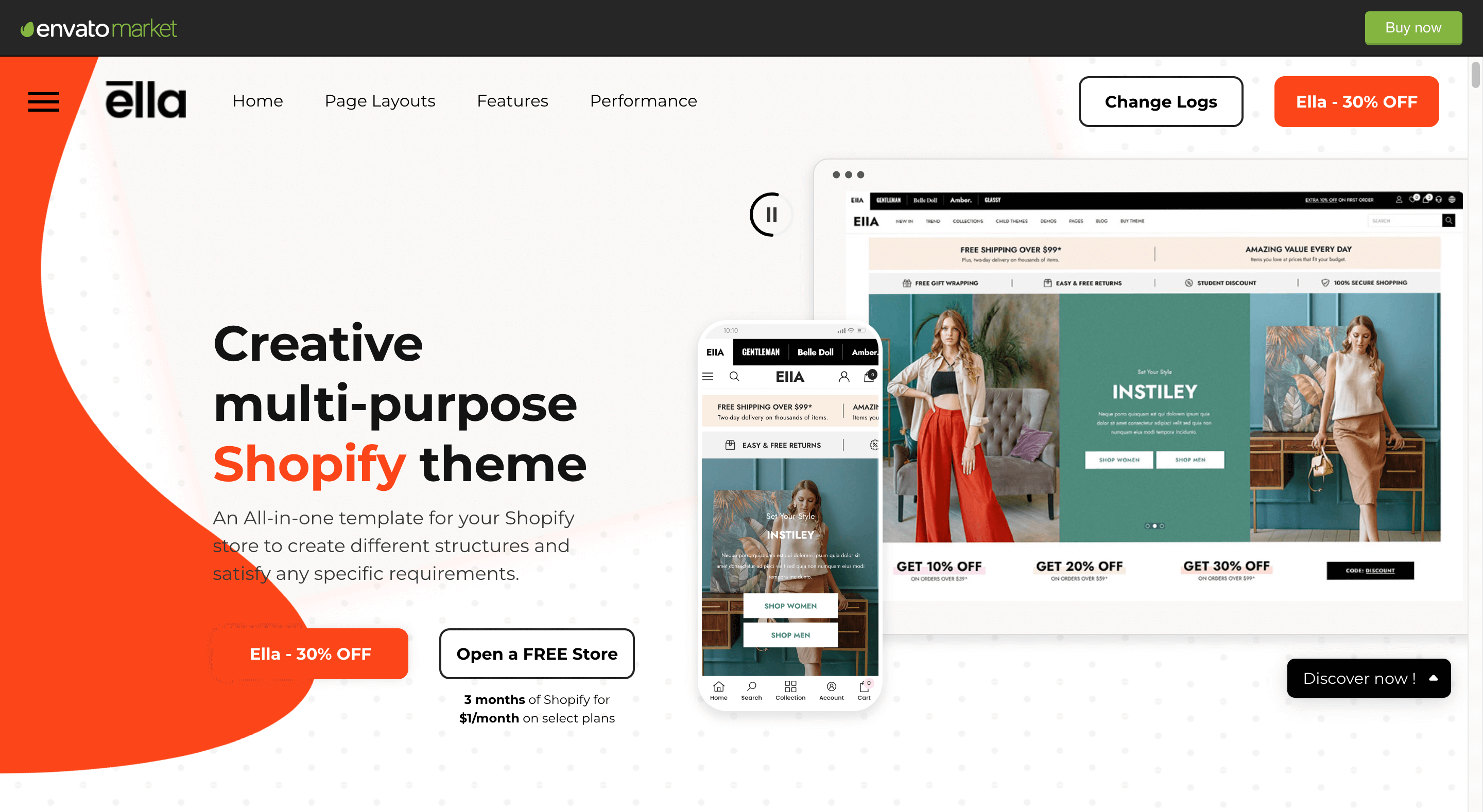 Shopify Themes for Clothing Stores: Ella - Multipurpose Shopify Theme