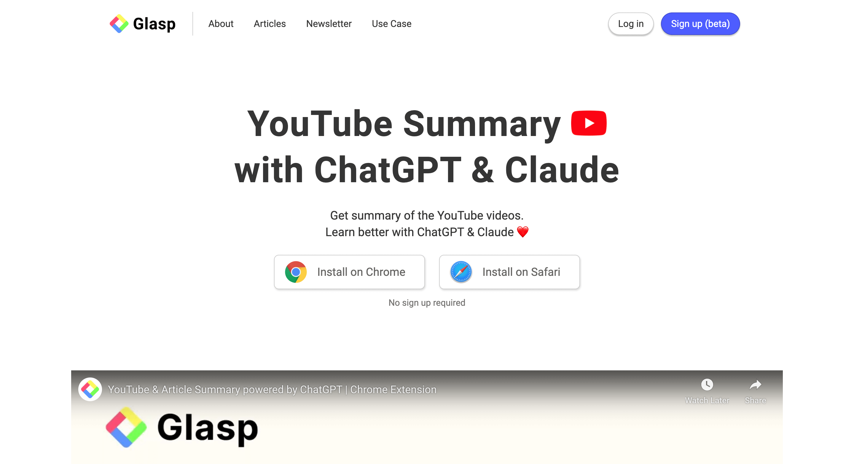 Summary of YouTube with ChatGPT