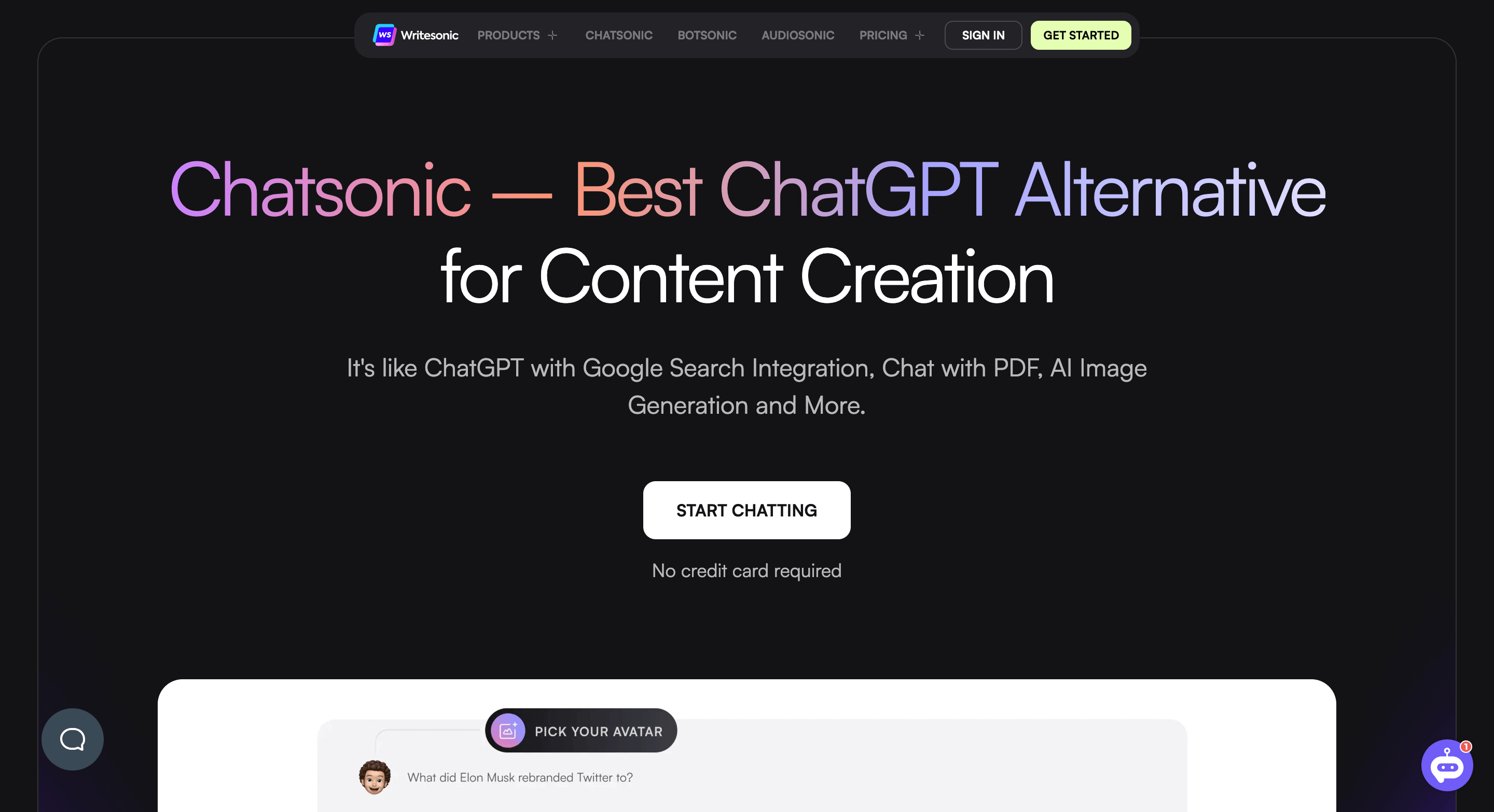Chatsonic, A ChatGPT alternative