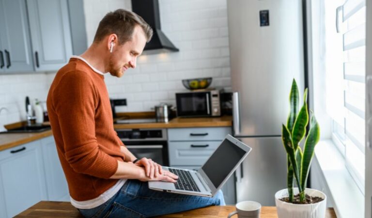 A guy using a laptop, Blog post featured image for 3 Most Profitable Online Businesses You Can Start Today