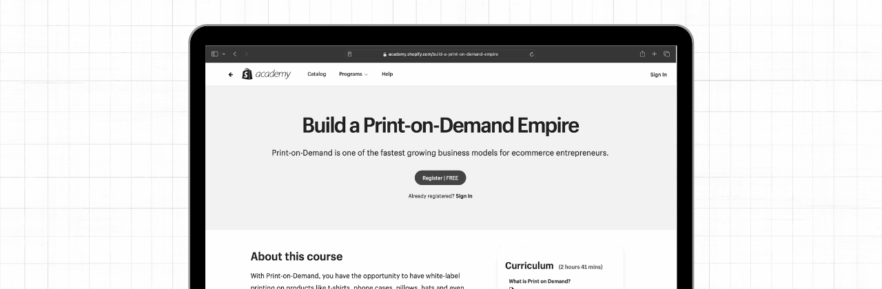 Build a Print-on-Demand Empire Free Course