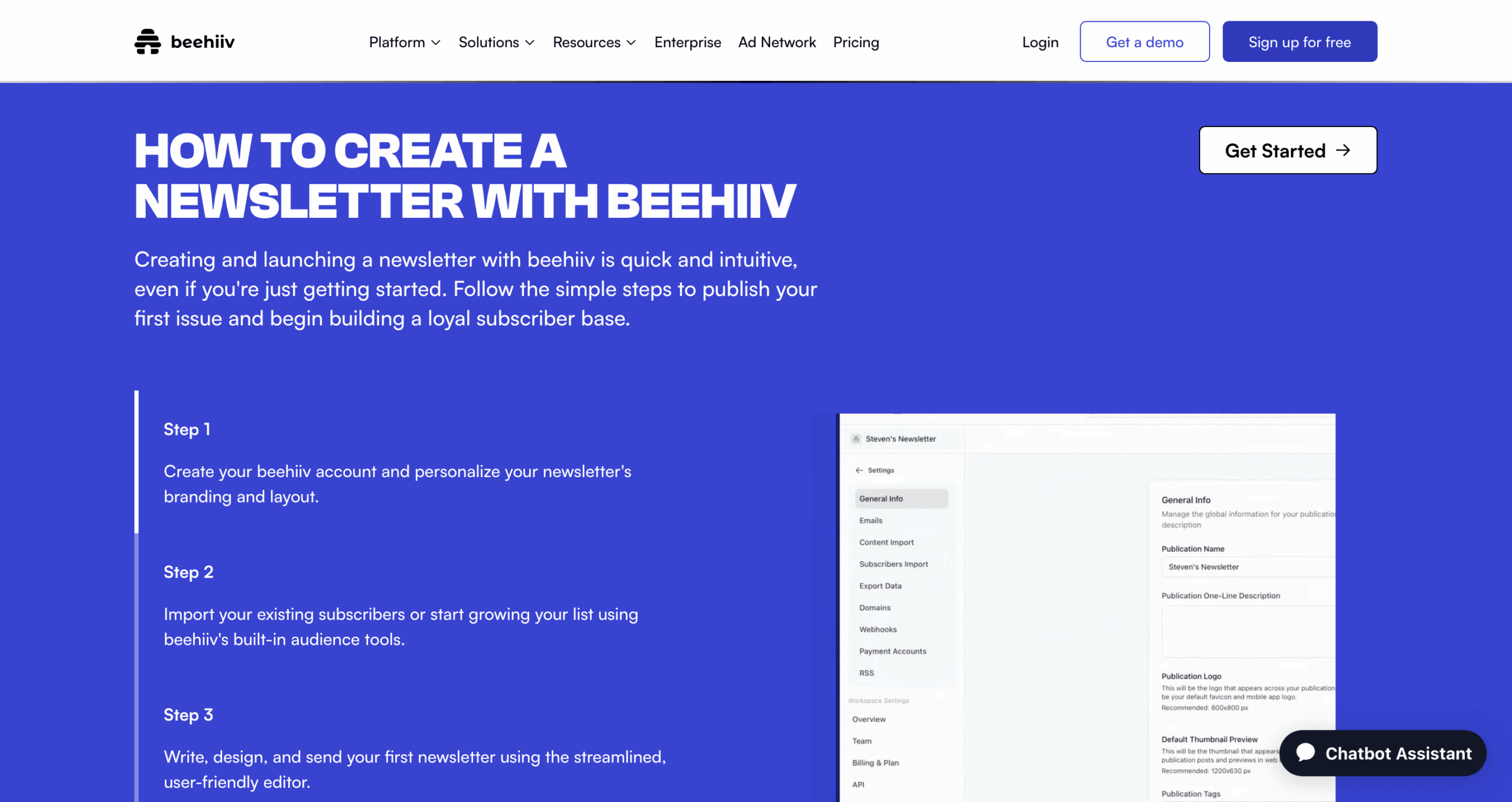 Beehiiv Website